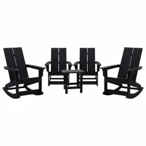 Flash Furniture Finn 4 Piece - Rockers & Side Table - JJ-C14709-4-T14001