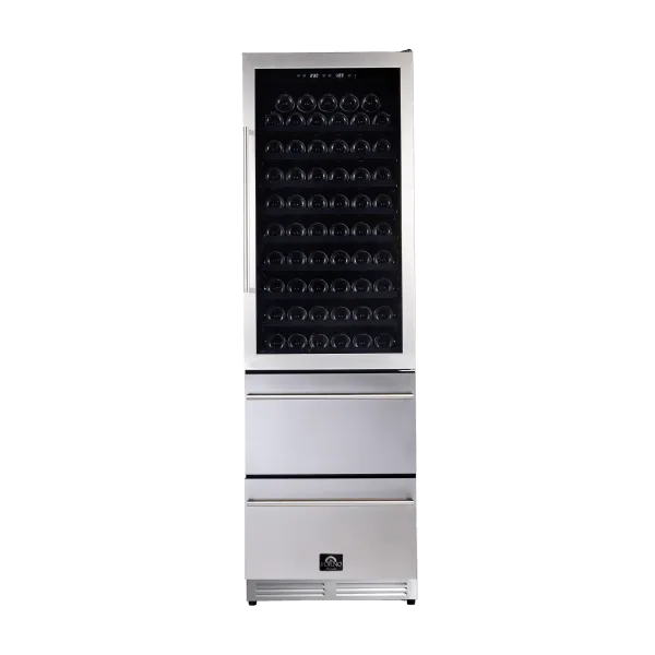 Forno Capraia 24" Dual Zone Wine-Beverage Cooler FWCDR6628-24S