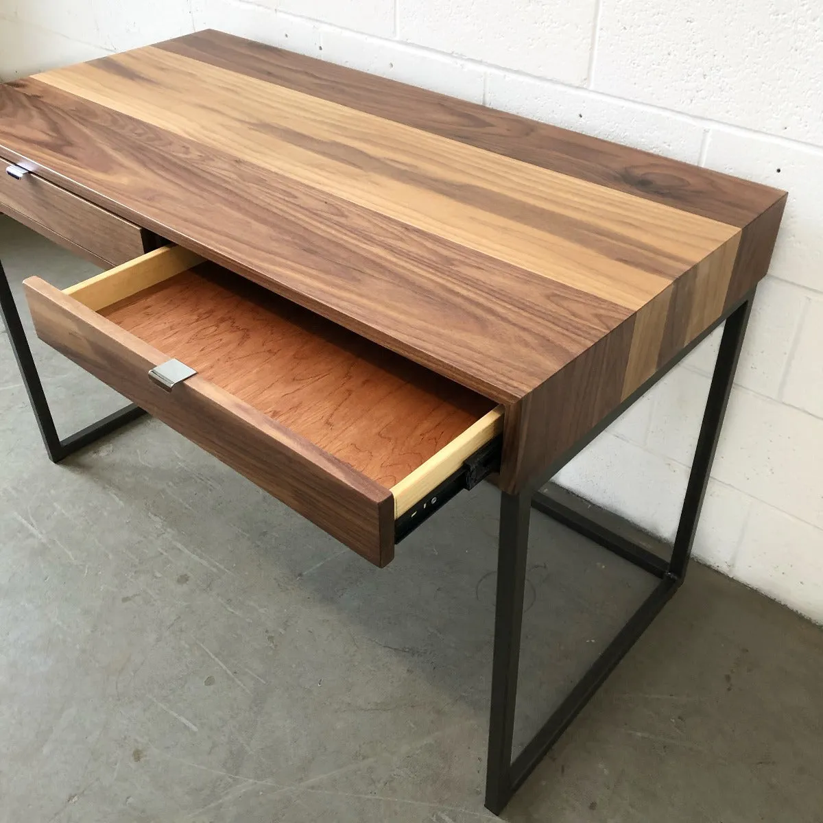 Frasier Walnut Desk With Drawers