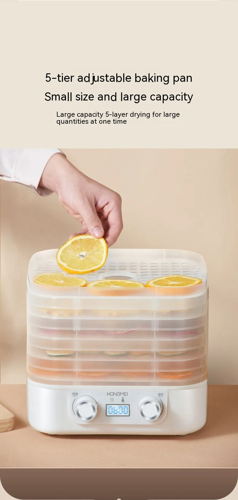 Fruit Dehydrator Household Food Snacks Drying Apparatus Food Drying