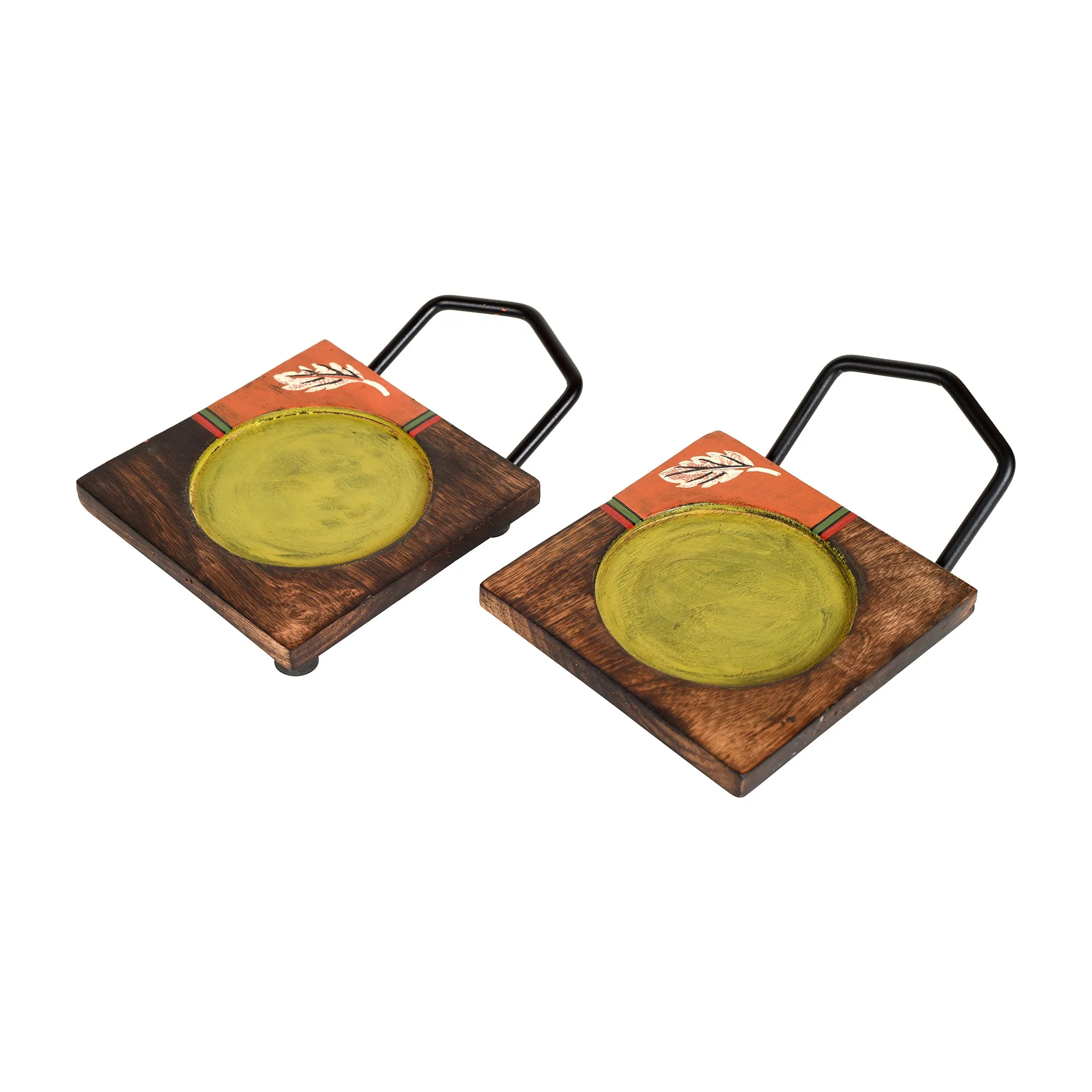 Hook-ed Snack Bowl with Square Tray Two Sets (6.5x4x4.5/6.5x4x4.5)