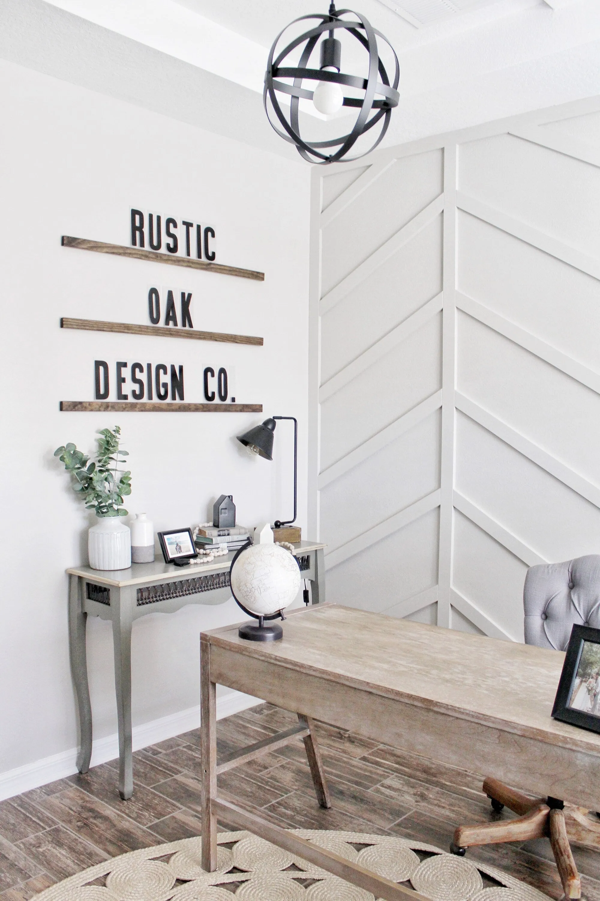 Wood Floating Letter Shelves with Interchangeable Letter Board | Marquee Shelf with Wood Letters