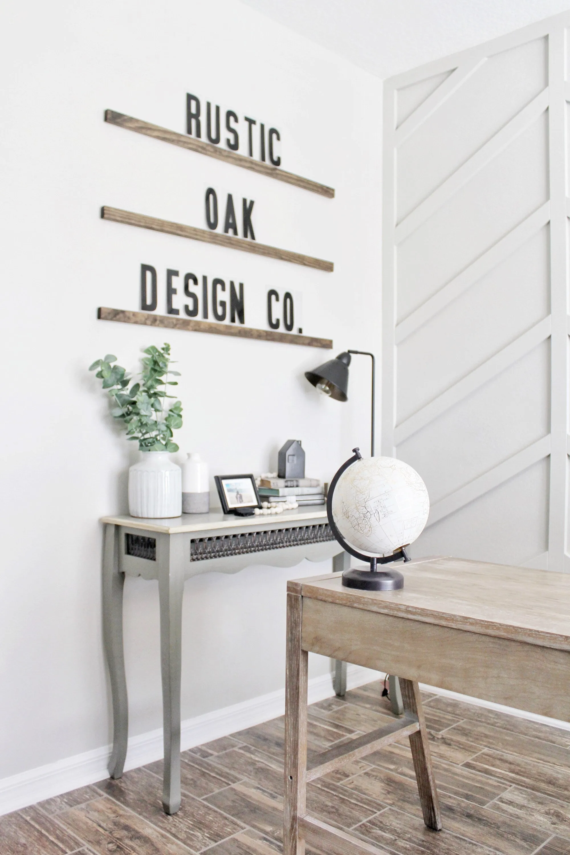 Wood Floating Letter Shelves with Interchangeable Letter Board | Marquee Shelf with Wood Letters