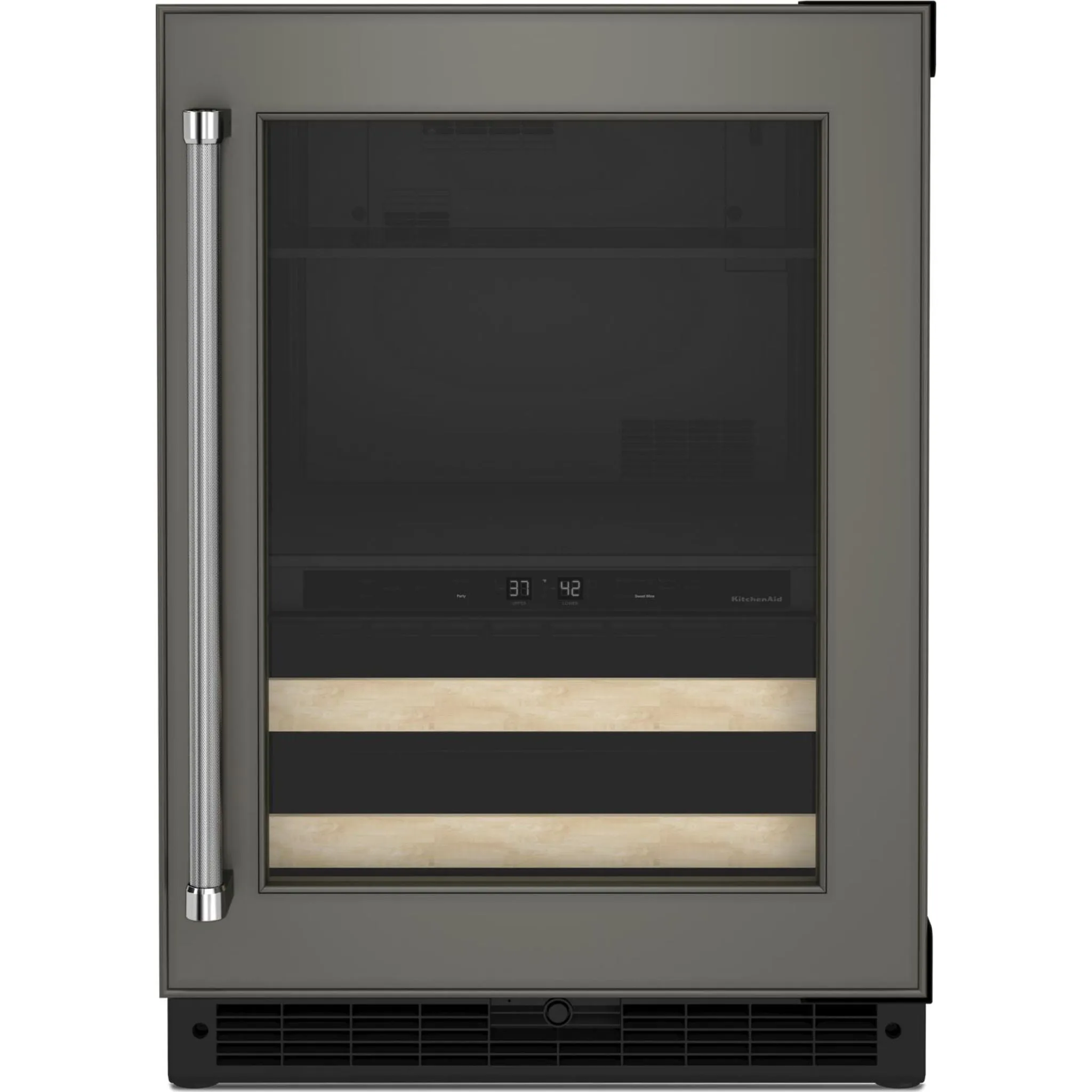 KitchenAid  24" Panel-Ready Beverage Center with Wood-Front Racks (KUBR214KPA)