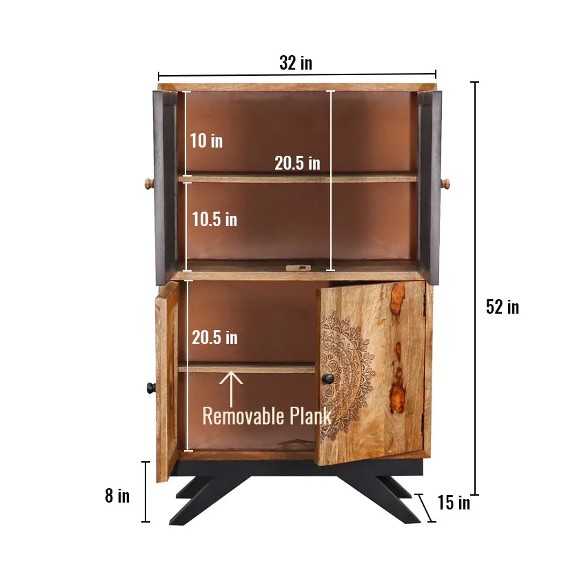 Koby Solid Wood Hutch