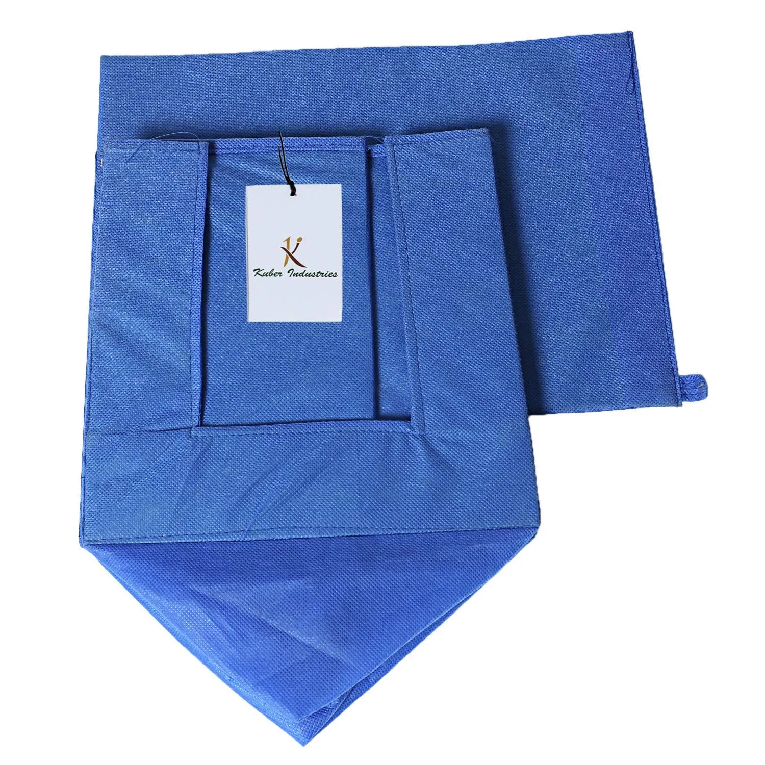 Kuber Industries 6 Pieces Non Woven Shirt Stacker/Shirt Organizer Wardrobe Organizer (Blue)-KUBMART2882