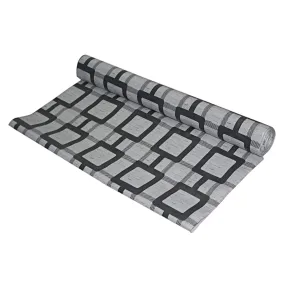 Kuber Industries Kitchen Drawer/Cabinet Shelf Mat|Checks Design with PVC Material|Adjustable Size 10 Mtr Roll (Grey)-CTKTC05363