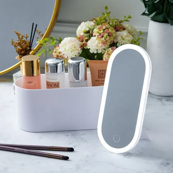 MAKEUP BOX WITH LED MIRROR