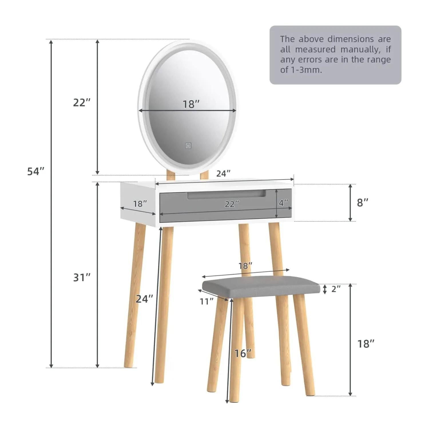 Makeup Vanity Table HW1151