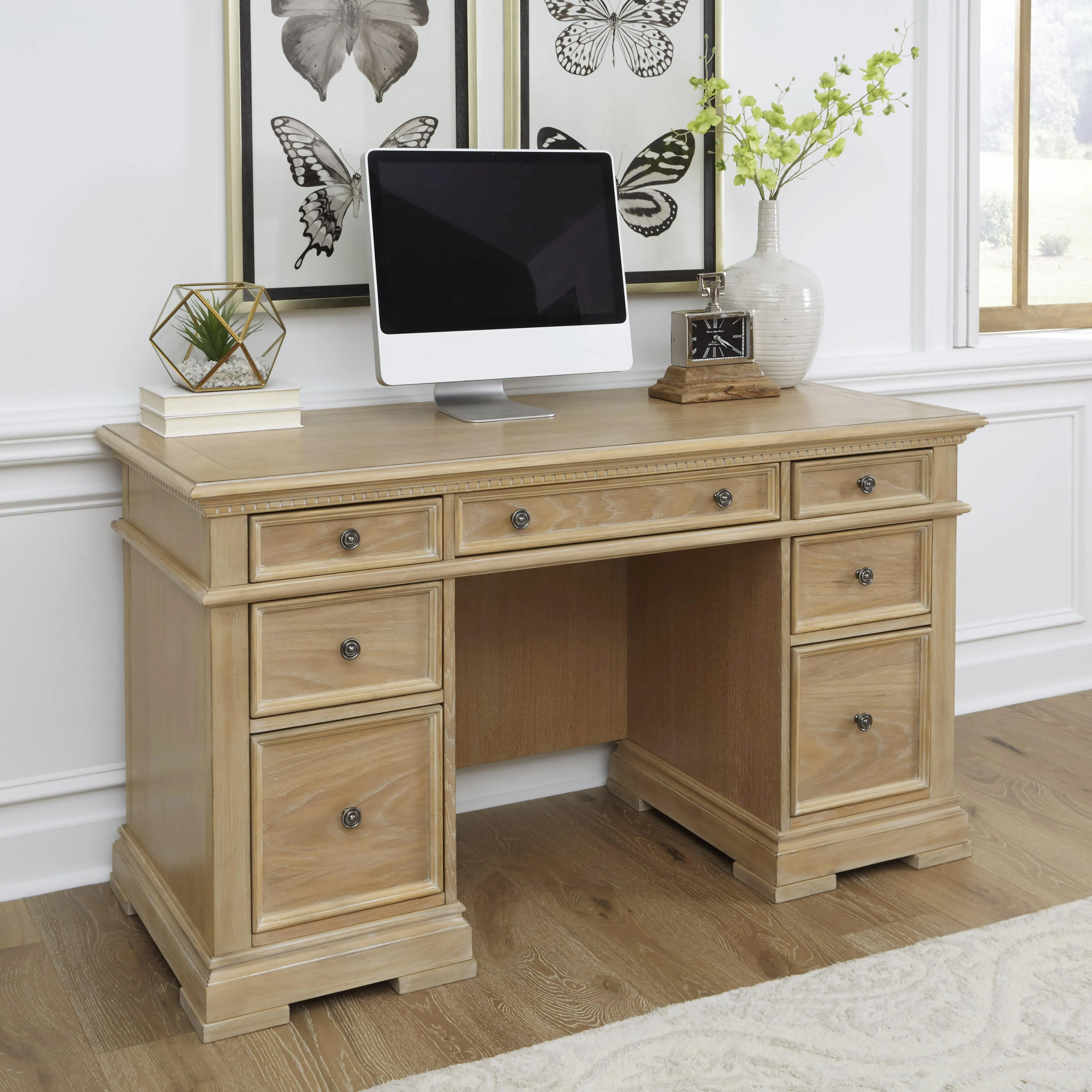 Manor House Pedestal Desk by homestyles