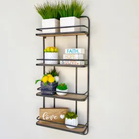 Metal Rectangular Wall Shelf