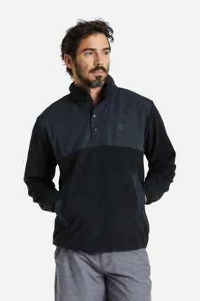 Micro Fleece Utility Mock Neck - Black