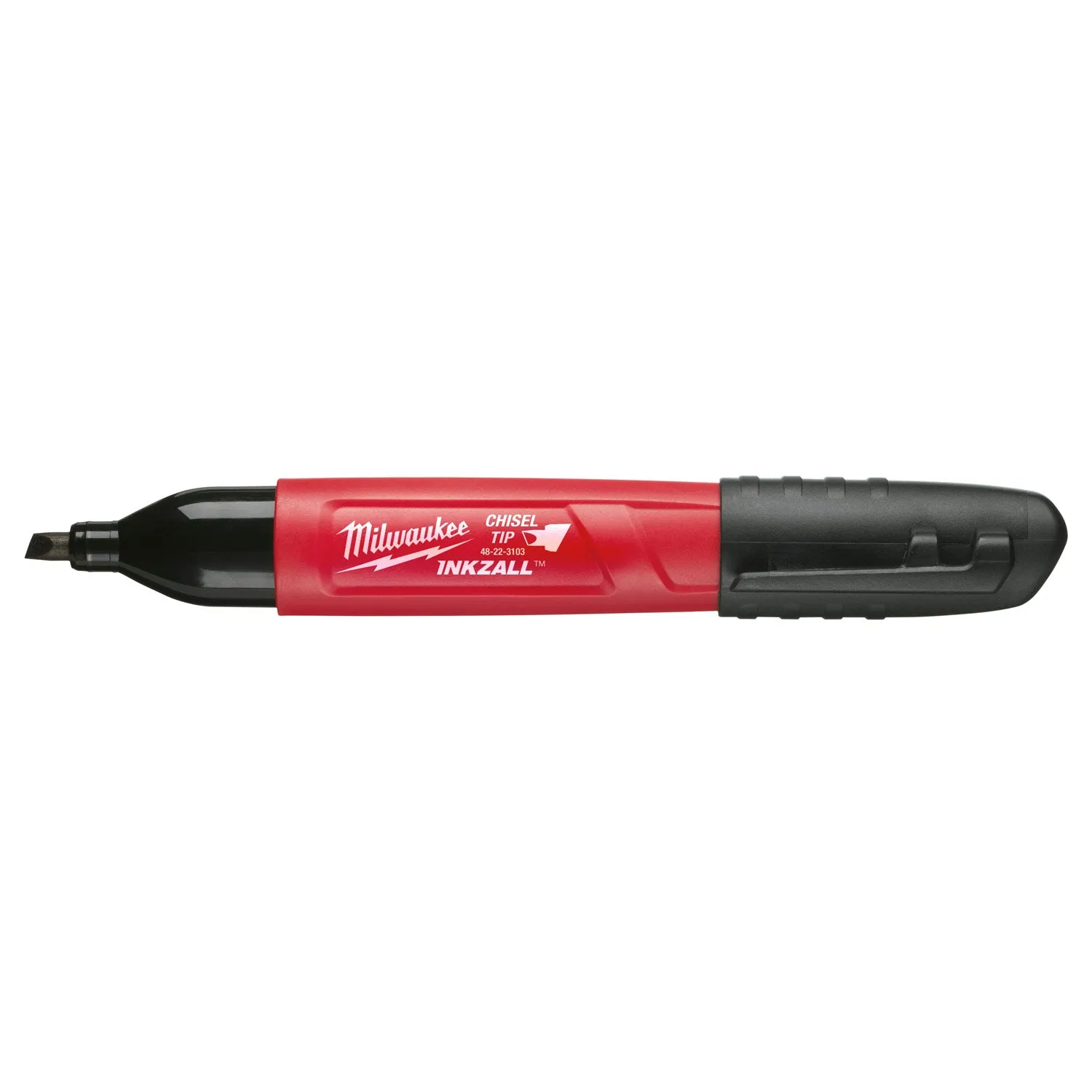 Milwaukee 48-22-3130 INKZALL Medium Chisel Tip Black Marker King Size (Bulk/35524)