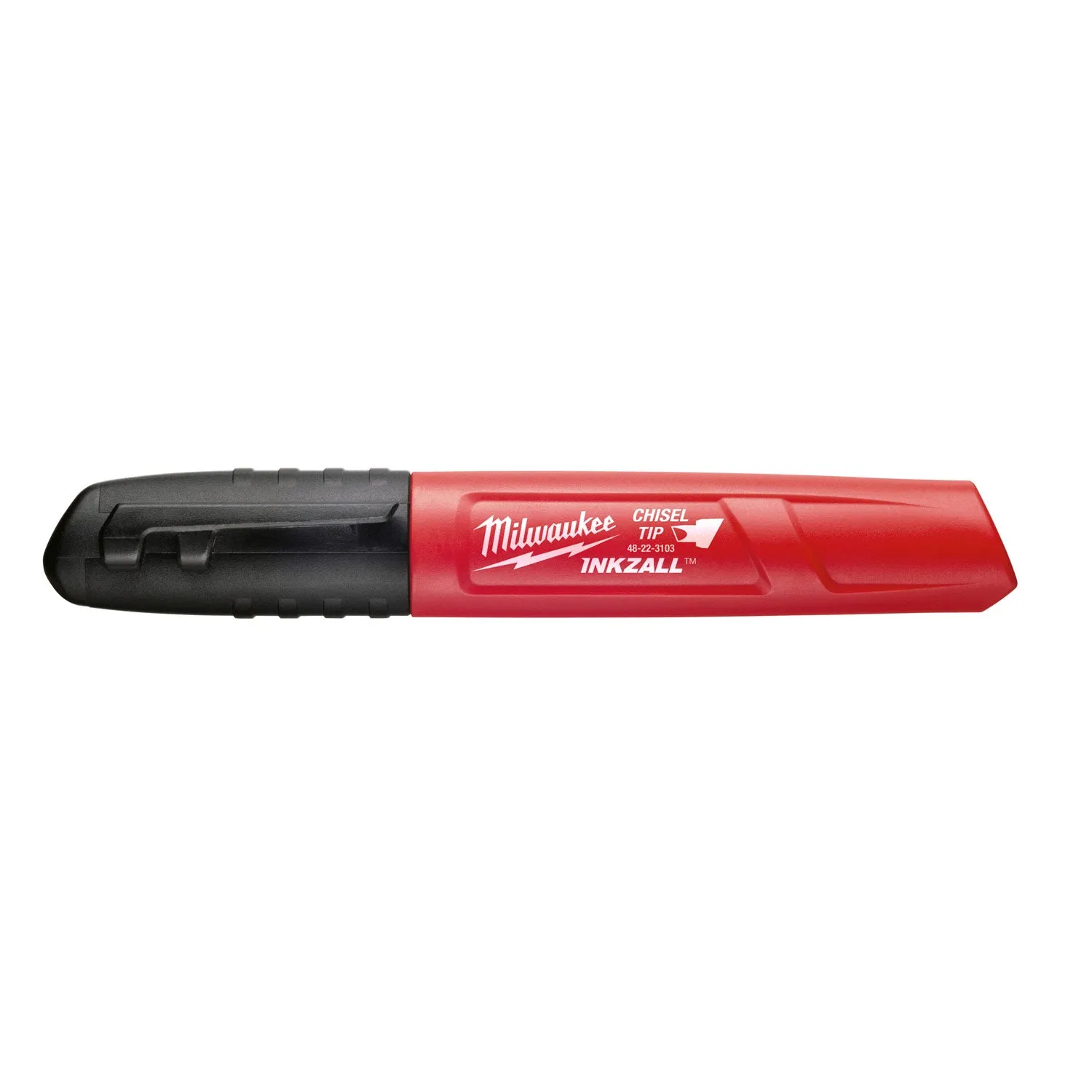 Milwaukee 48-22-3130 INKZALL Medium Chisel Tip Black Marker King Size (Bulk/35524)