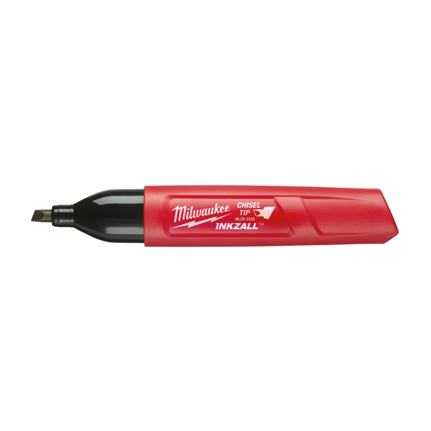 Milwaukee 48-22-3130 INKZALL Medium Chisel Tip Black Marker King Size (Bulk/35524)