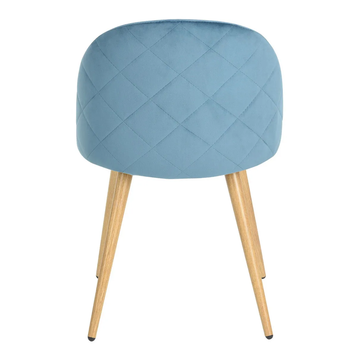 Modern and original velvet dining chair with graphic detail behind the back - ZOMBA