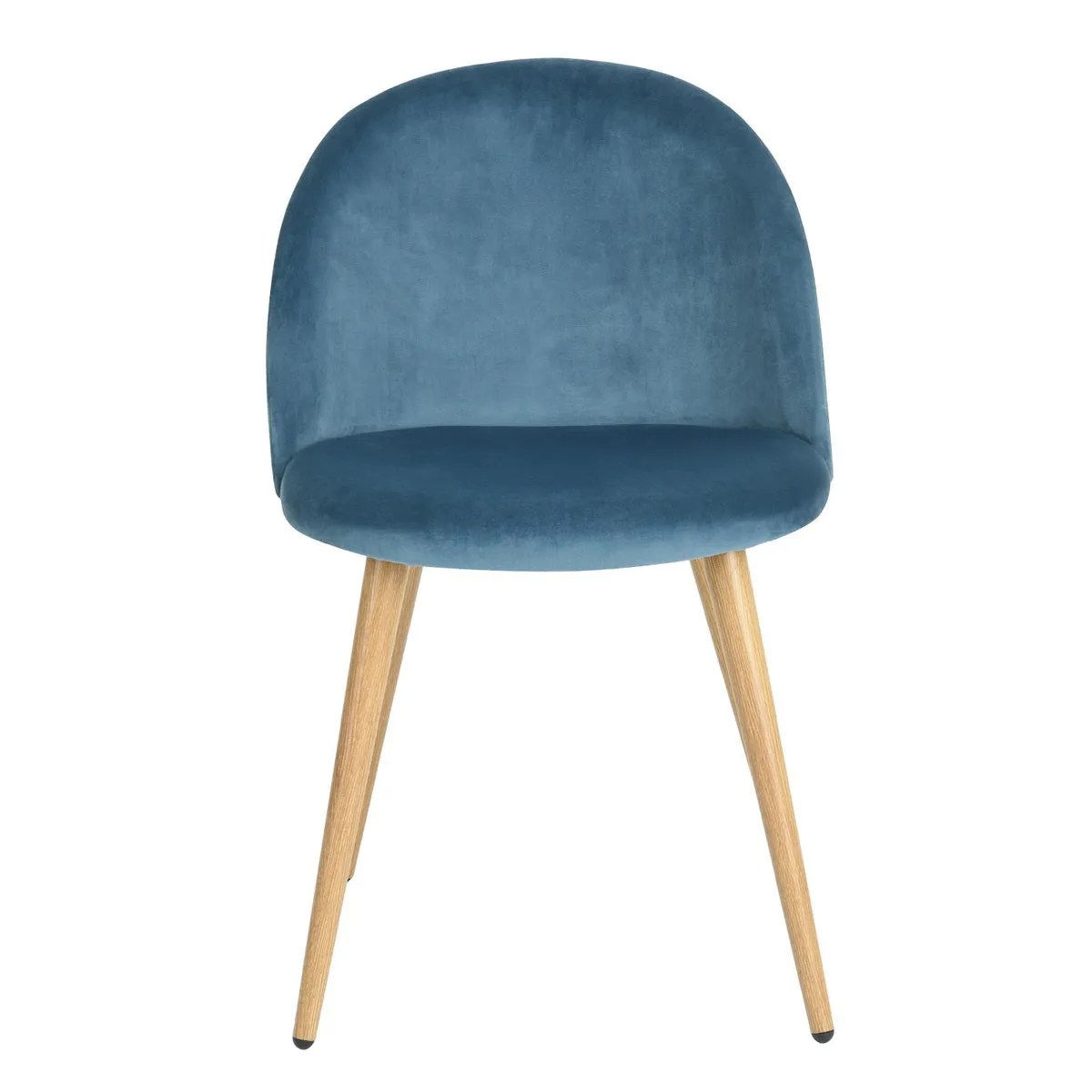 Modern and original velvet dining chair with graphic detail behind the back - ZOMBA