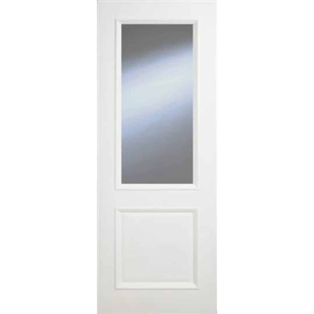 Monroe Primed 2 Panel Bolection Clear Glazed Door