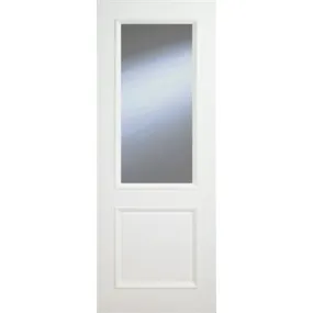 Monroe Primed 2 Panel Bolection Clear Glazed Door