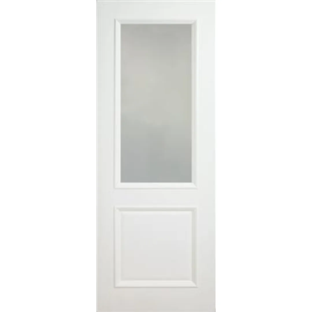 Monroe Primed 2 Panel Bolection Door Etched Glazed