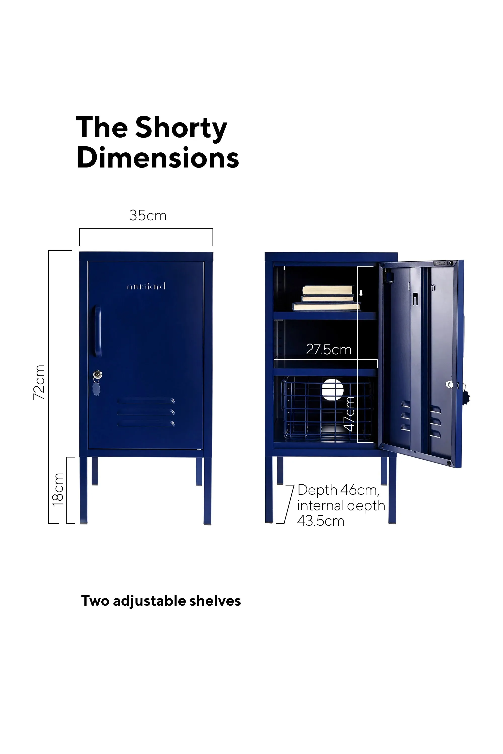 MUSTARD MADE LOCKER | The Shorty | Navy