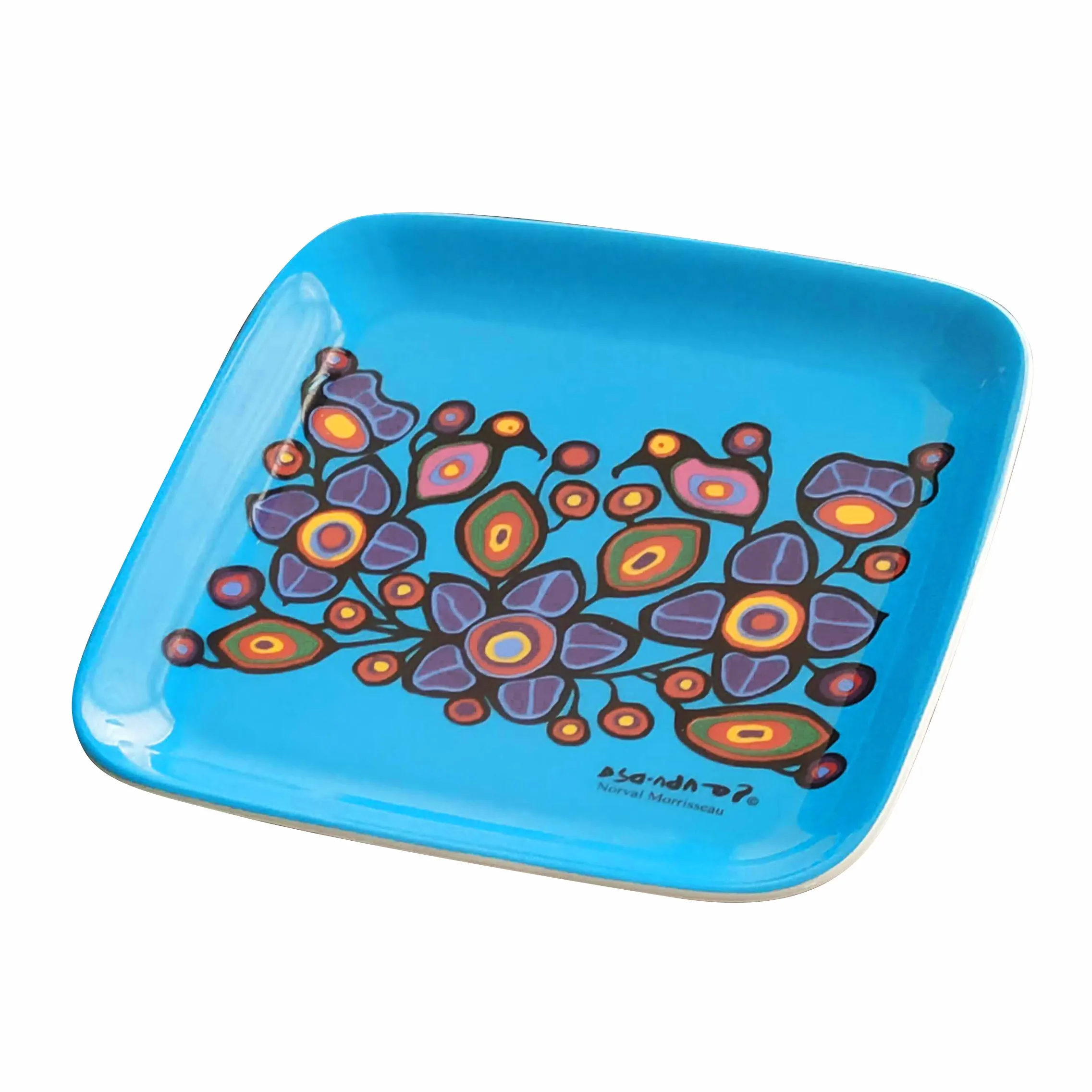 Norval Morrisseau Flowers & Birds Snack/Trinket Dish