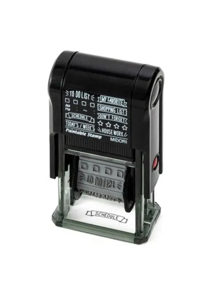 Paintable Self-Inking Stamp- List