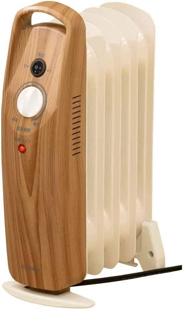 POH-505K-ML Iris Ohyama Electric Oil Heater Wood Grain Natural AC100V