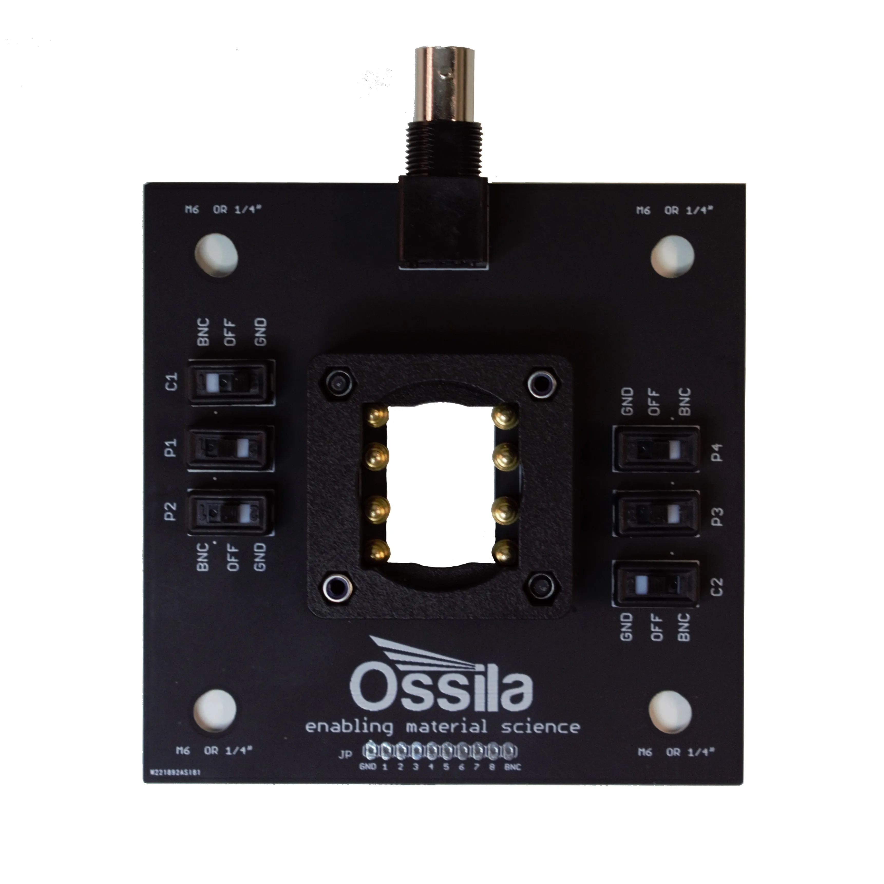 Push-Fit Test Board for 25 x 25mm Substrates