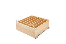 Rev-A-Shelf Wood Casserole Organizer For 24" Base Cab W/SC 4CDS-24SC-1