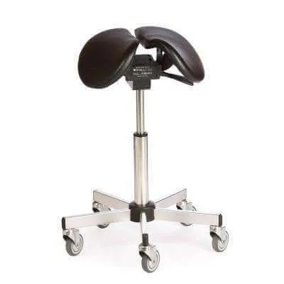 Salli Stainless Ergonomic Saddle Chair or Stool