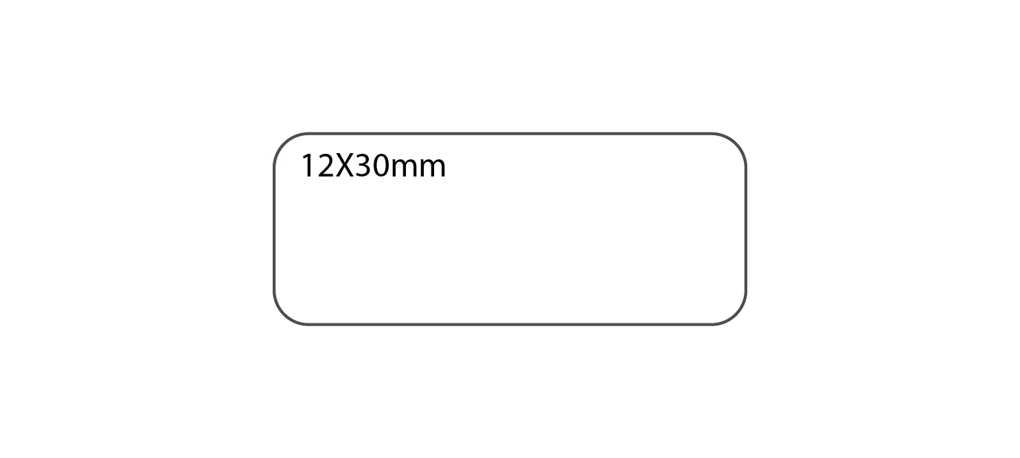 SELF ADHESIVE OFFICE LABEL-12X30mm