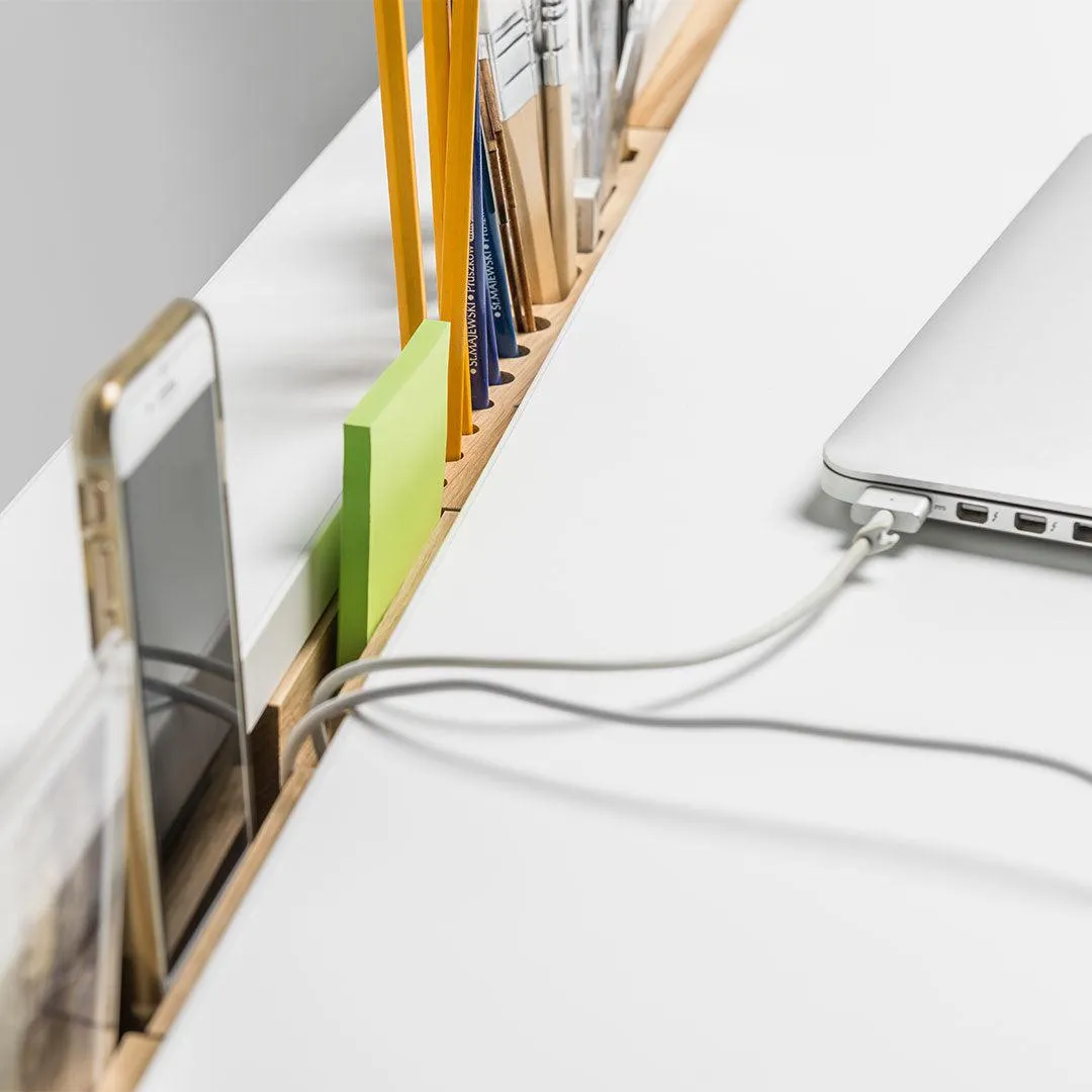 Simple Study Desk - White