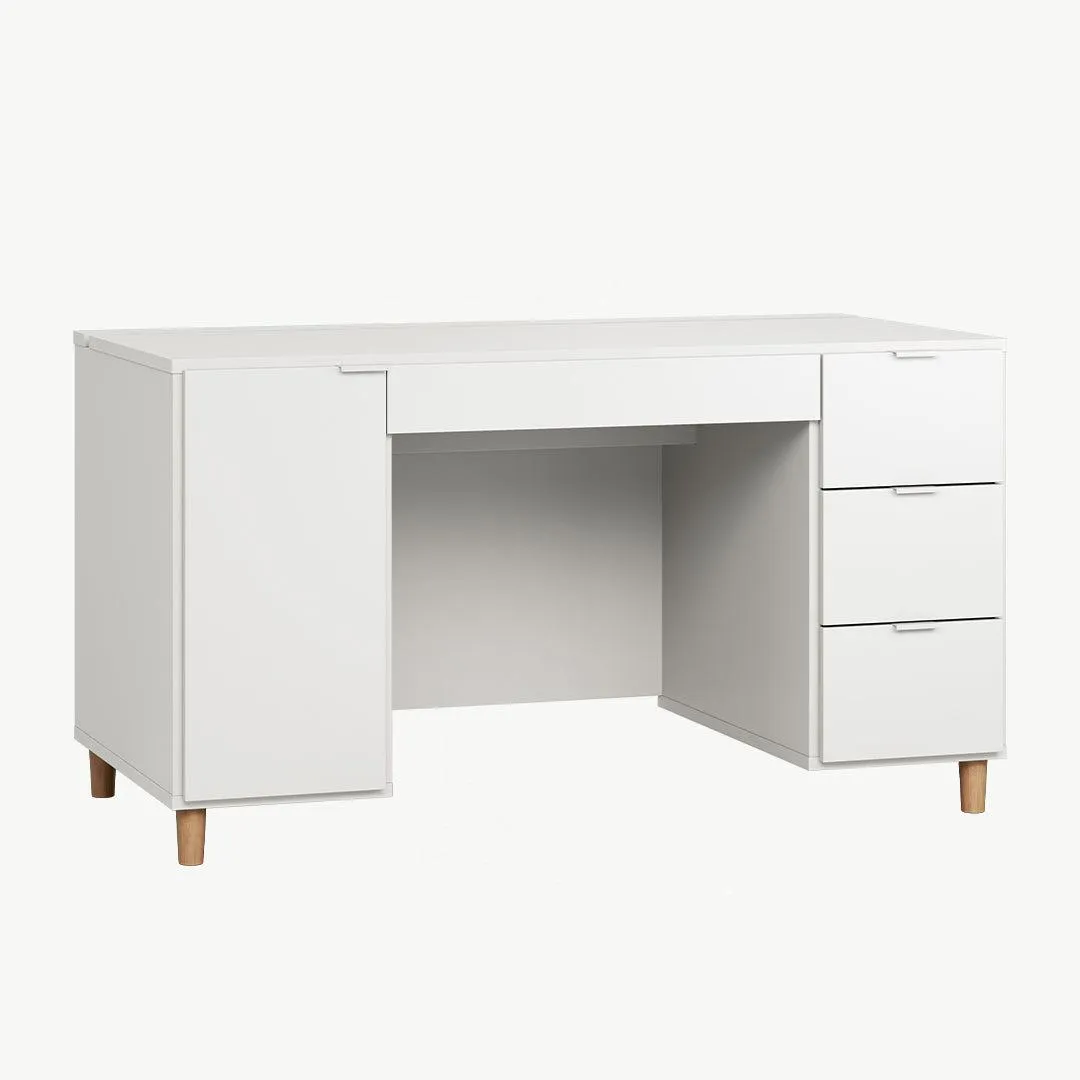 Simple Study Desk - White