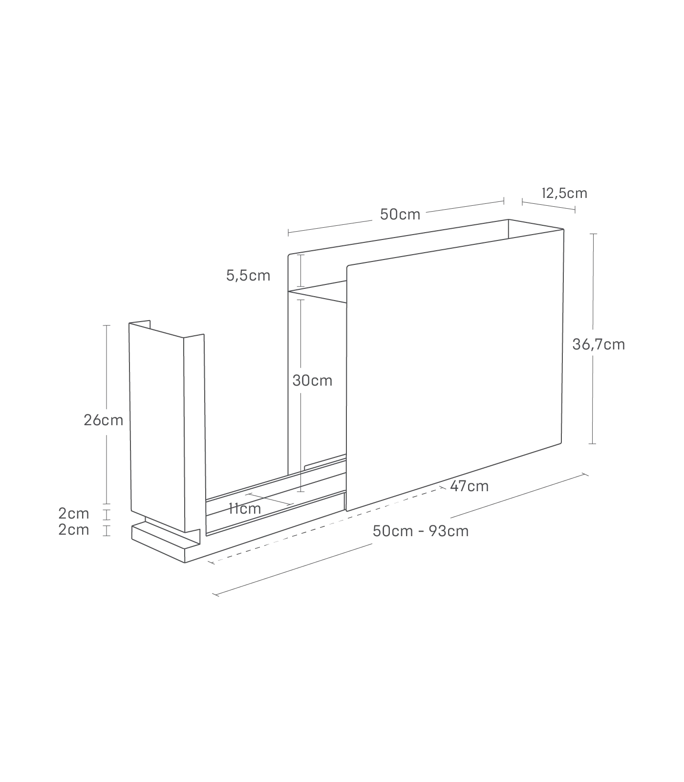 Sliding Seasoning Rack