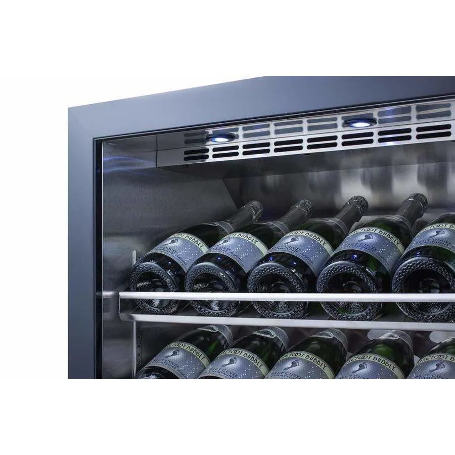 Summit 20 Bottle 24" Single Zone Outdoor Commercial Wine Fridge SCR611GLOSCH