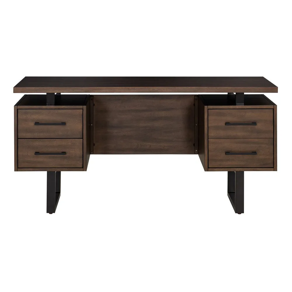 SUNJOY 60’’ Milano Floating Pedestal Desk with Four Drawers