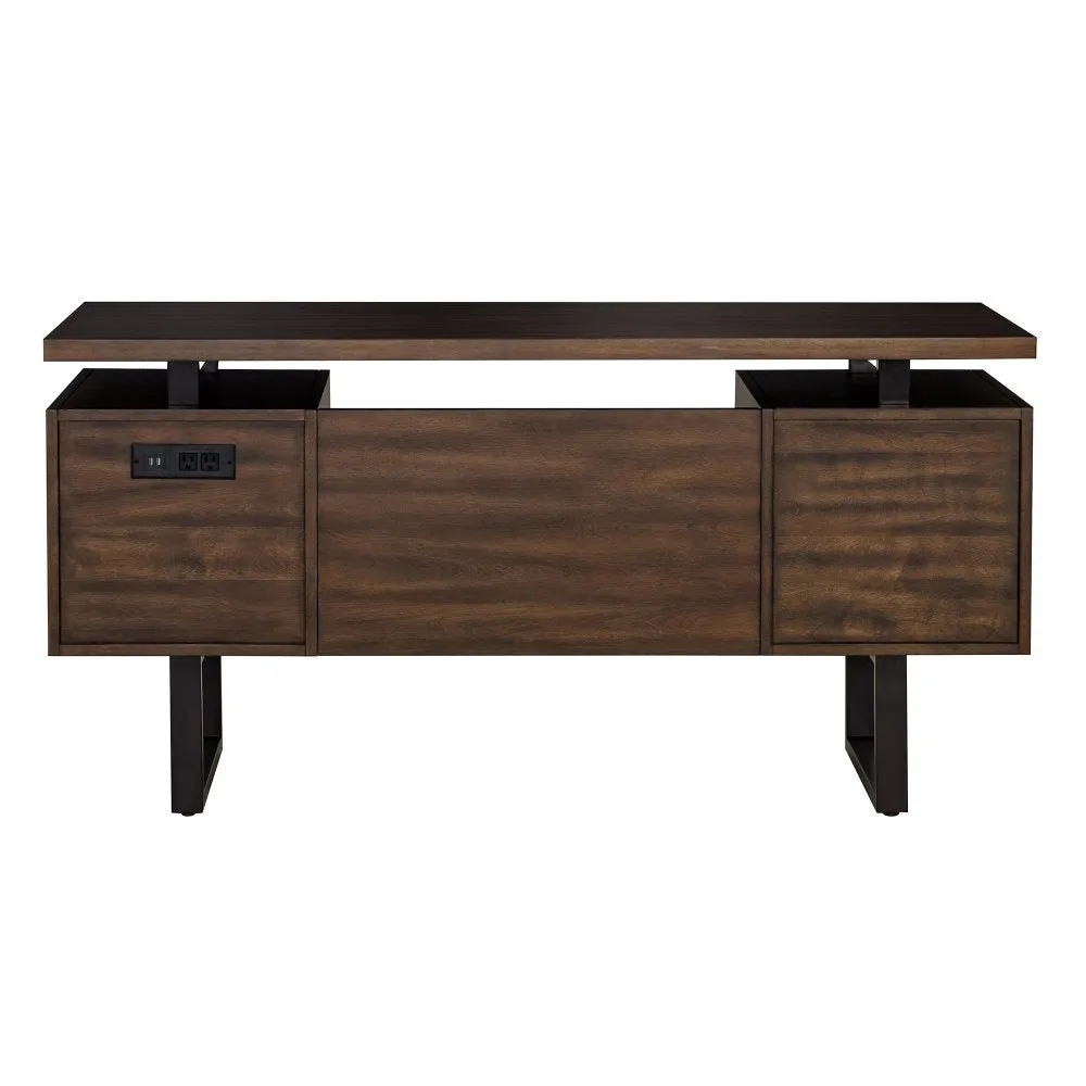 SUNJOY 60’’ Milano Floating Pedestal Desk with Four Drawers