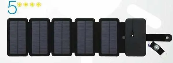 SunPower folding 10W Solar Cells Charger 5V 2.1A USB Output Devices - Portable Solar Panels for Smartphones