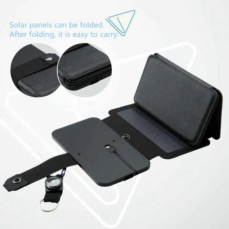 SunPower folding 10W Solar Cells Charger 5V 2.1A USB Output Devices - Portable Solar Panels for Smartphones