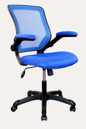 Techni Mobili Mesh Task Chair-Flip-Up Arms