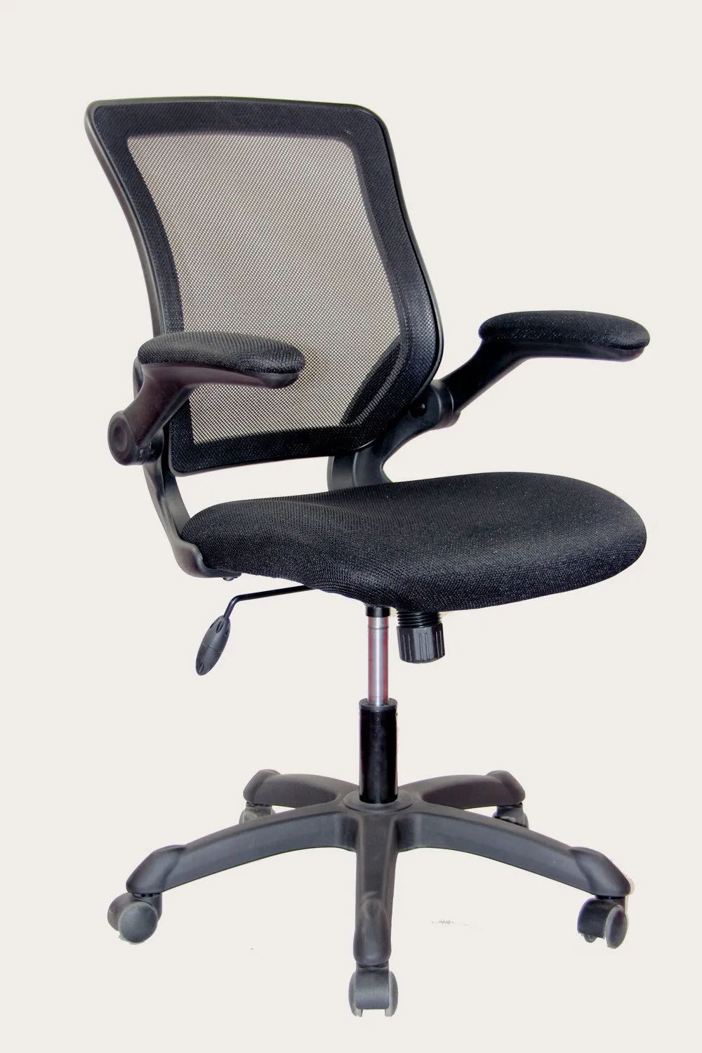 Techni Mobili Mesh Task Chair-Flip-Up Arms