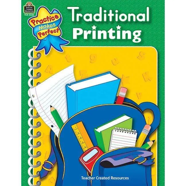 Traditional Printing Workbook