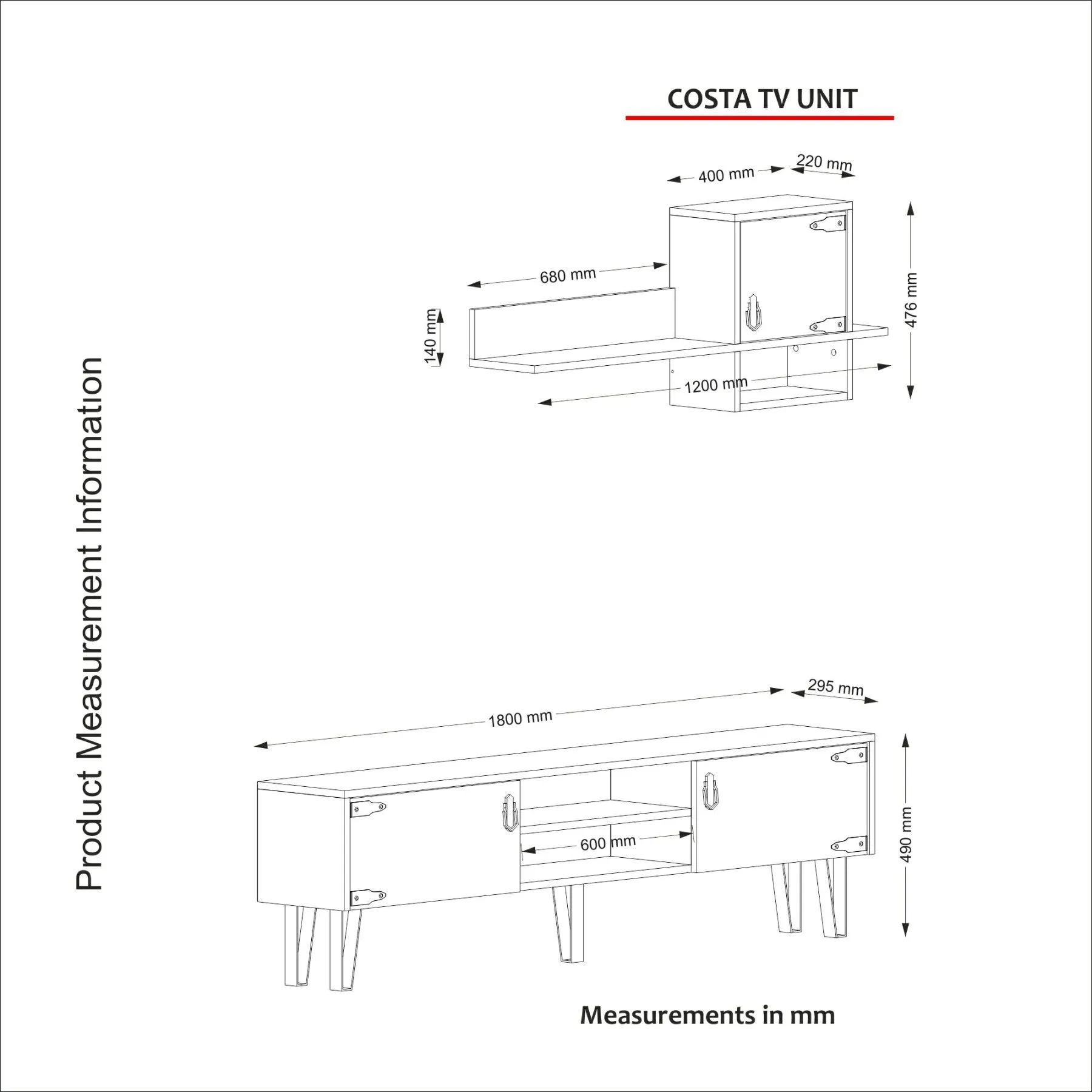 TV Unit Costa Unit - Patik