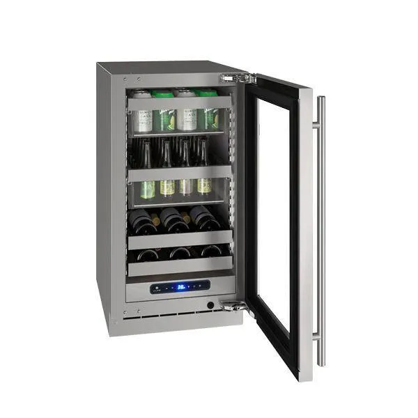 U-Line UHBV518SG41A Hbv518 18" Beverage Center With Stainless Frame Finish and Right-hand Hinge Door Swing and Lock (115 V/60 Hz)