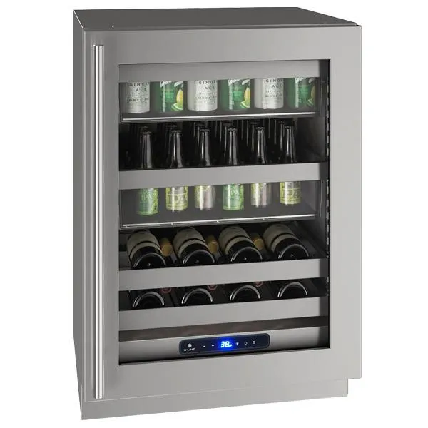 U-Line UHBV524SG41A Hbv524 24" Beverage Center With Stainless Frame Finish and Right-hand Hinge Door Swing and Lock (115 V/60 Hz)