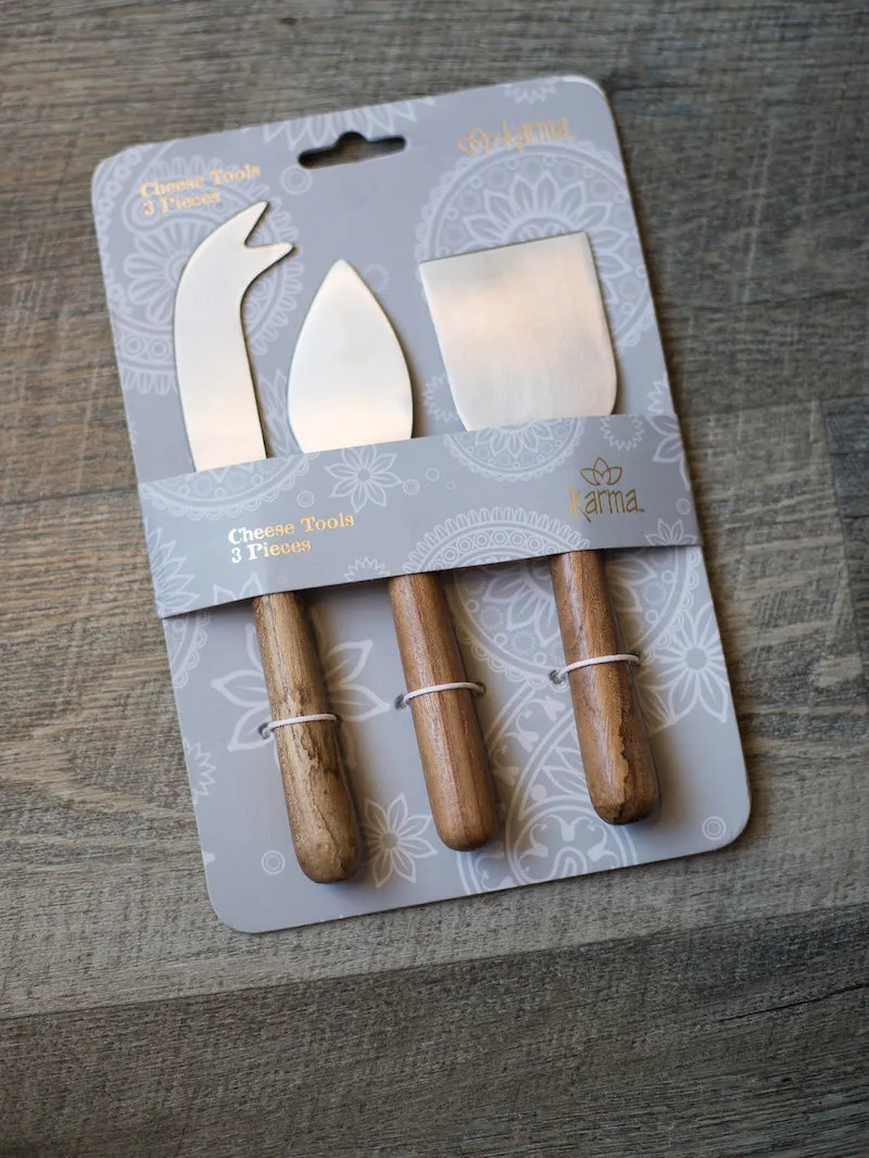 Wood Handle Cheese Tool Set