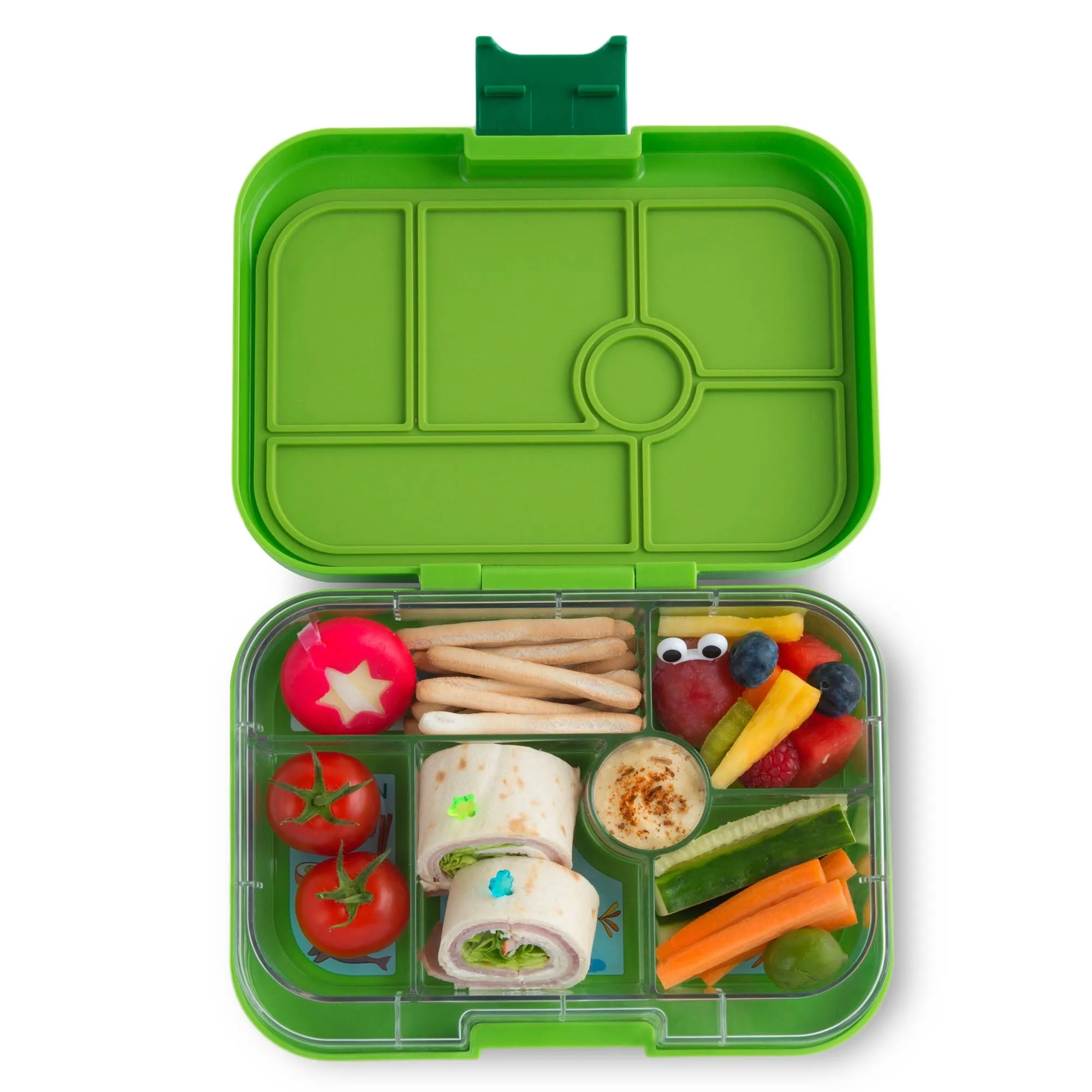 Yumbox Original Avocado Green California Kids 6 Compartment Lunch Box