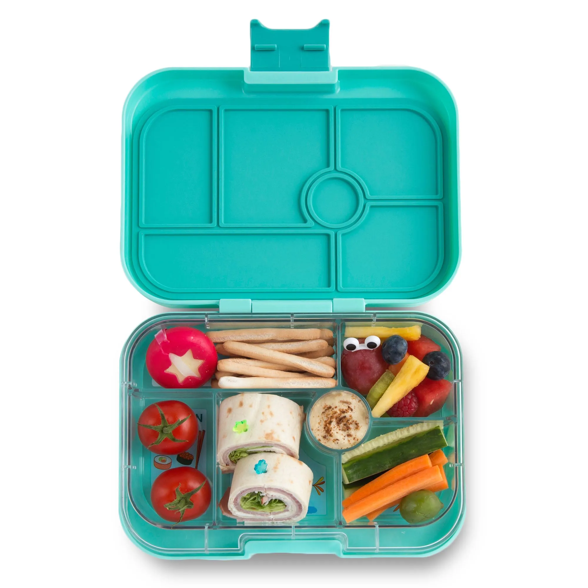 Yumbox Original Surf Green California Kids 6 Compartment Lunch Box