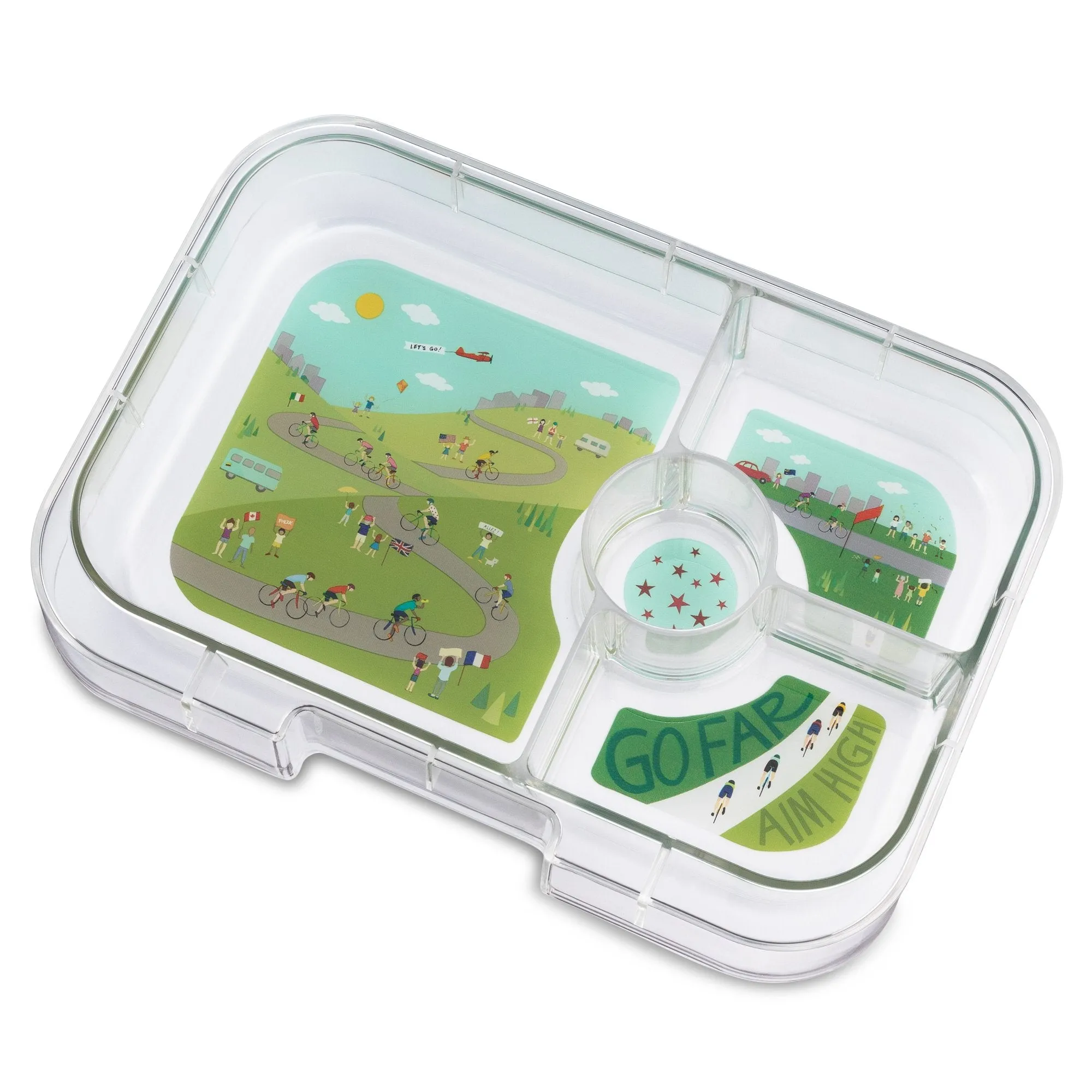 Yumbox Panino Go Green 4 Compartment Lunch Box